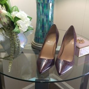 Talbots Alligator Print Pointy Toe Pump